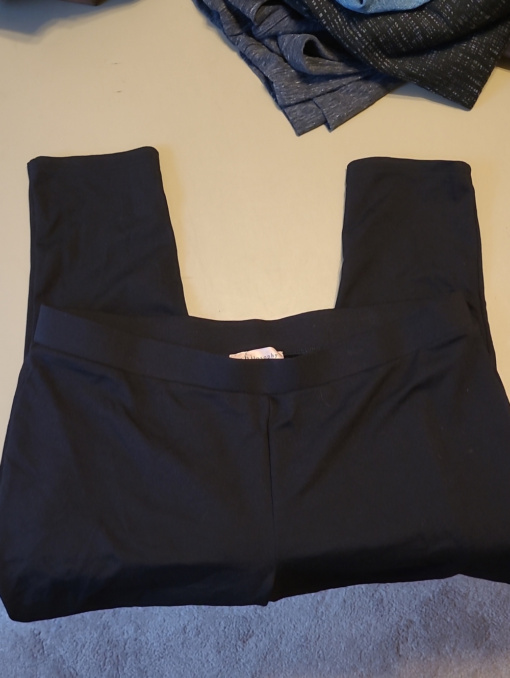NWT - Philosophy Black Women's Leggings. Size 2X